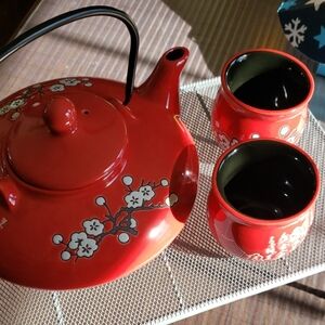 Bombay Cherry Blossom Teapot Set